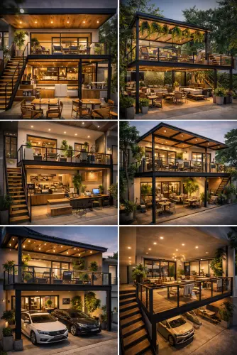 Mezannine Cafe Modern di Tarogong Kaler